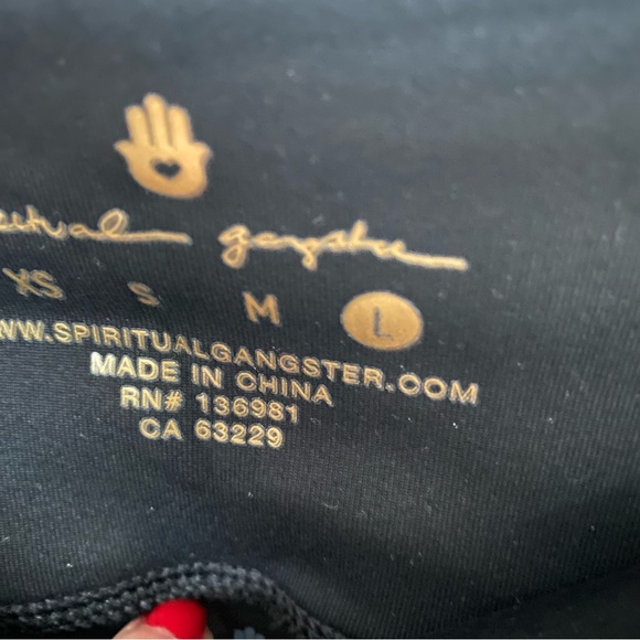 Spiritual Gangster gold spatter high waisted leggings - Picture 5 of 6